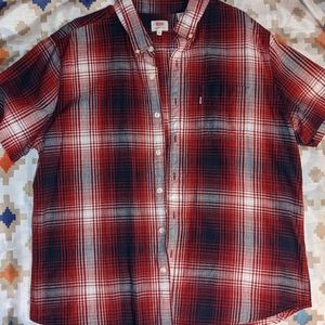 Levi's short sleeve button up flannel